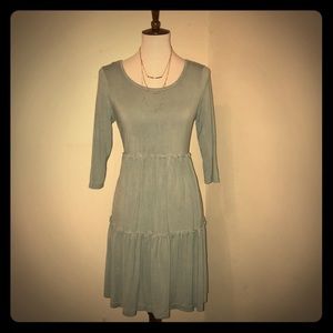 Seafoam Peasant Cotton Dress!